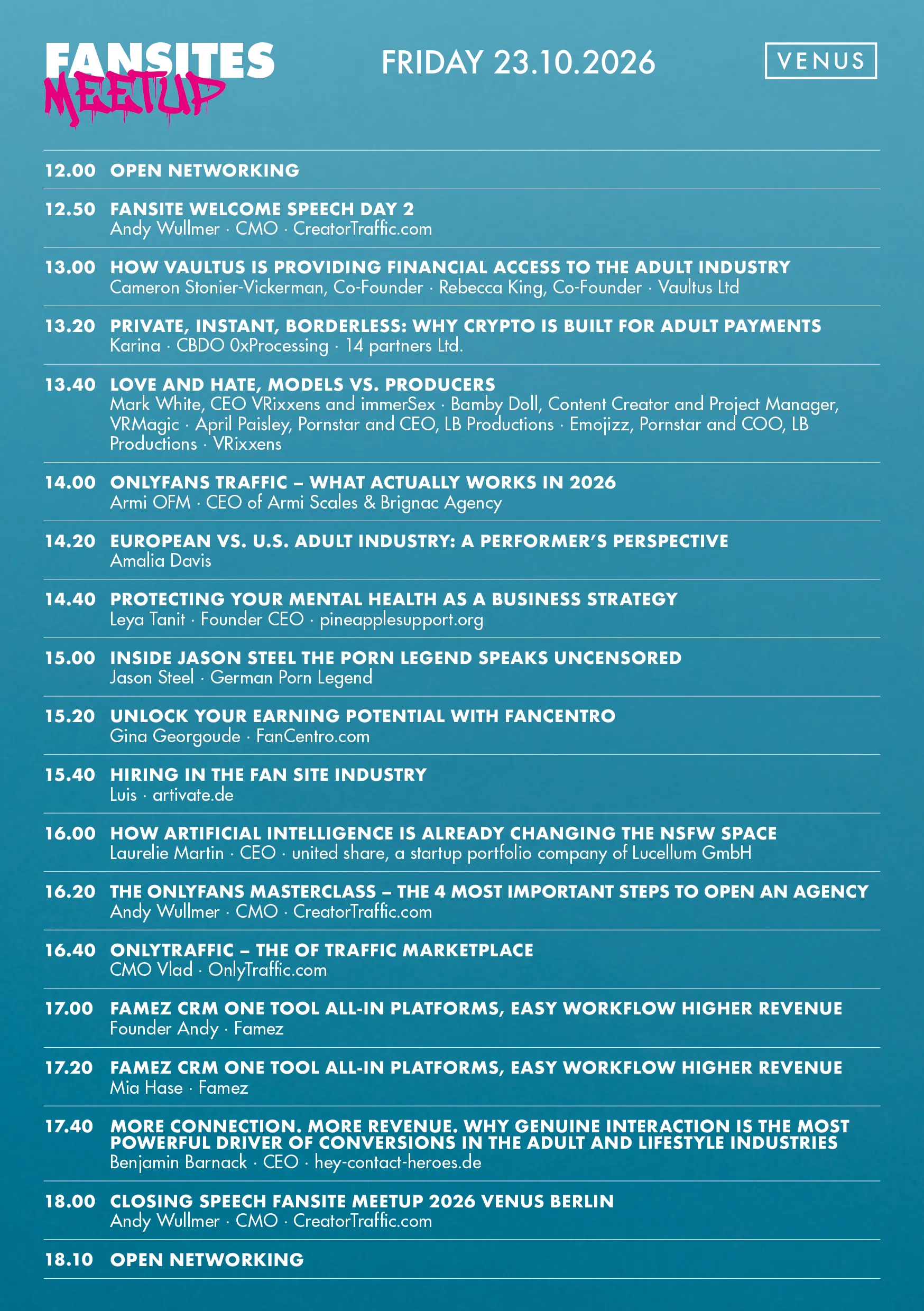 Fansites Meetup Freitag